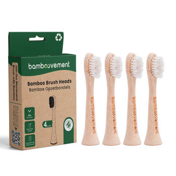 Bamboovement Bamboe Opzetborstel - past op elektrische tandenborstels met sonische technologie 4ST