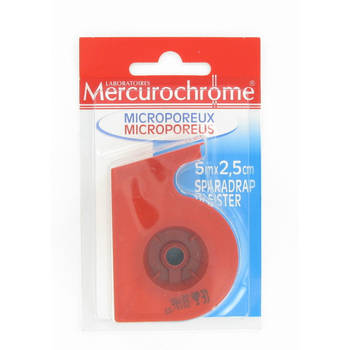 Mercurochrome Pleisters Microporeus 5mx2,5cm