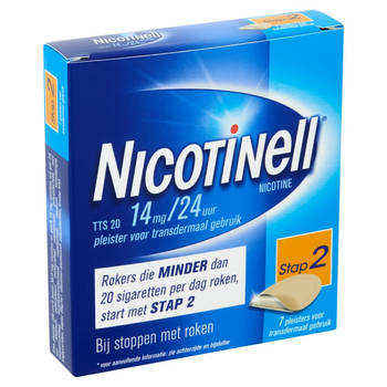 Nicotinell Pleisters 14 mg - voor stoppen met roken