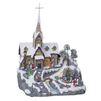 Fééric Lights and Christmas - Verlicht kerstdorp "Kerk" met animatie