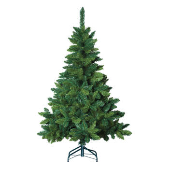 Blooming kunstkerstboom - 150 cm - groen - Ø 100 cm - 366 tips - metalen voet