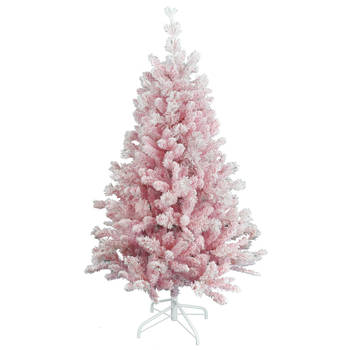 Teddy Pink kunstkerstboom - 150 cm - roze - Ø 86 cm - 422 tips - metalen voet