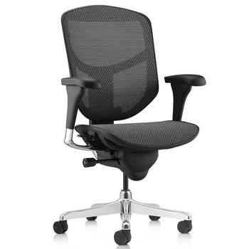 COMFORT bureaustoel Enjoy Classic2 (zonder hoofdsteun) - Mesh zitting - Zwart