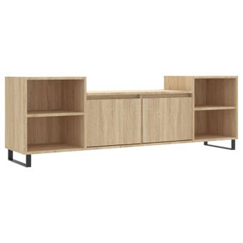 vidaXL Tv-meubel 160x35x55 cm bewerkt hout sonoma eikenkleurig