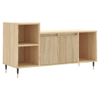 vidaXL Tv-meubel 100x35x55 cm bewerkt hout sonoma eikenkleurig