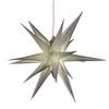 Anna Collection verlichte 3D kerstster - zilver - 60 cm - kunststof - Kerststerren