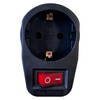 Benson Stopcontact adapter - zwart - met randaarde en schakelaar - Verdeelstekkers