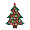 Kerstboom adventskalender vilt kerstversiering 95 cm - Hangdecoratie