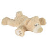 Warmies Warmte/magnetron opwarm knuffel - teddybeer - beige - 30 cm - pittenzak - Opwarmknuffels