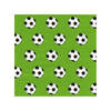 40x groen 3-laags servetten voetbal ballen 33 x 33 cm - Feestservetten