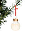 Kerstballen - vulbaar met shampoo - 6x st - 50 ml - kunststof - 6 cm - Kerstbal