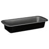 5Five Cake bakken bakvorm/bakgerei Backery Pro - metaal - anti-aanbak laag - zwart - 35 x 13 x 6 cm - Cakevormen