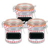 Weckpot/inmaakpot - 4x - 250 ml - glas - met beugelsluiting - incl. etiketten - Weckpotten