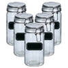 Weckpotten/inmaakpotten - 10x - 750 ml - glas - met beugelsluiting - incl. etiketten - Weckpotten