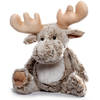 Inware pluche eland rendier knuffeldier - grijs - zittend - 26 cm - Knuffeldier