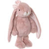 Bukowski pluche konijn knuffeldier - oud roze - staand - 40 cm - Knuffel huisdieren