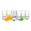 Glasmark Shotglaasjes/borrelglazen Krosno - transparant glas - 12x stuks - 25 ml - Drinkglazen