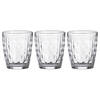 LAV water/drinkglazen Artemis - gedecoreerd glas - 3x stuks - 340 ml - Drinkglazen