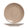 1x stuks diner bord Turbolino beige/bruin 27 cm - Ontbijtborden