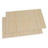 Secret de Gourmet placemats Bamboe - 6x - 30 x 40 cm - naturel - gevlochten - Placemats