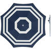 Parasol - Blauw/wit - D160 cm - incl. draagtas - parasolharing - 49 cm - Parasols