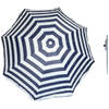 Parasol - Blauw/wit - D120 cm - incl. draagtas - parasolharing - 49 cm - Parasols