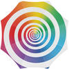 Parasol - regenboog spiraal - D180 cm - UV-bescherming - incl. draagtas - Parasols