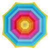 Parasol - regenboog - gestreept - D200 cm - UV-bescherming - incl. draagtas - Parasols