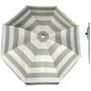 Parasol - Zilver/wit - D120 cm - incl. draagtas - parasolharing - 49 cm - Parasols