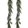 Louis Maes kunstplant takken slinger Cipres - 2x - groen - 180 cm - veel takjes - Kunstplanten