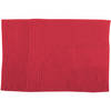 MSV Badkamerkleed/badmat voor op de vloer - rood - 40 x 60 cm - Microvezel - Badmatjes