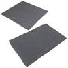 Urban Living Douche anti-slip en droogloop mat/tapijt - badkamer set - rubber/polyester - antraciet - Badmatjes