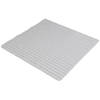 Urban Living Badkamer/douche anti slip mat - rubber - voor op de vloer - steengrijs - 55 x 55 cm - Badmatjes