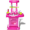 The Living Store Speelgoedkeuken - Roze - 46 x 28.5 x 65.5 cm - Met licht- en geluidseffecten