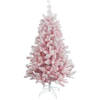 Teddy Pink kunstkerstboom - 180 cm - roze - Ø 97 cm - 658 tips - metalen voet