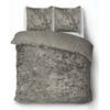 iSleep Dekbedovertrek Crushed Velvet - Zand - 2-Persoons 200x200/220 cm