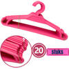 Synx Tools Kinder Kledinghangers - Kleerhangers - 20 stuks - Hanger - roze kleurenMix - kledinghangers baby - kinderkled