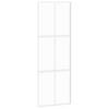 vidaXL Schuifdeur 76x205 cm gehard glas en aluminium wit