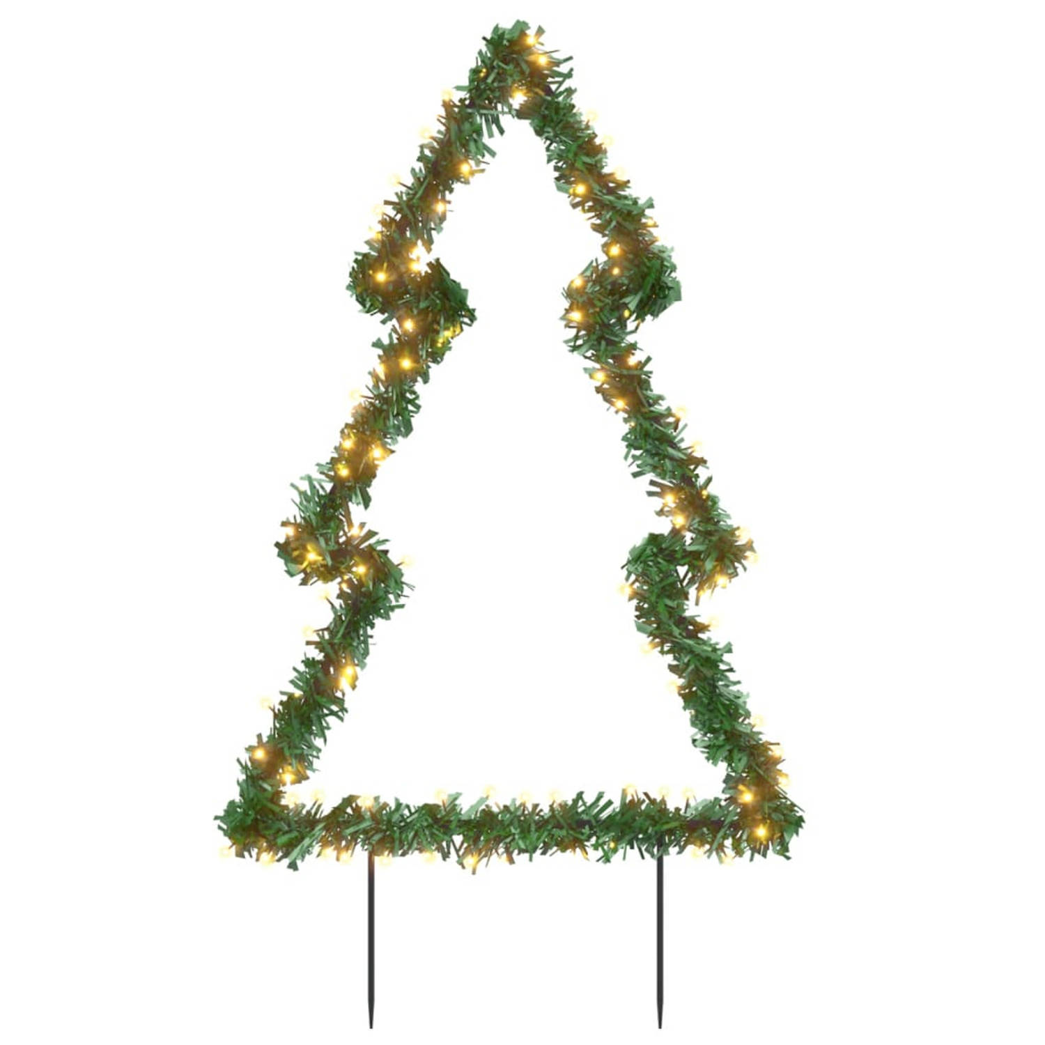 vidaXL Kerstverlichting met grondpinnen boom 115 LED's 90 cm