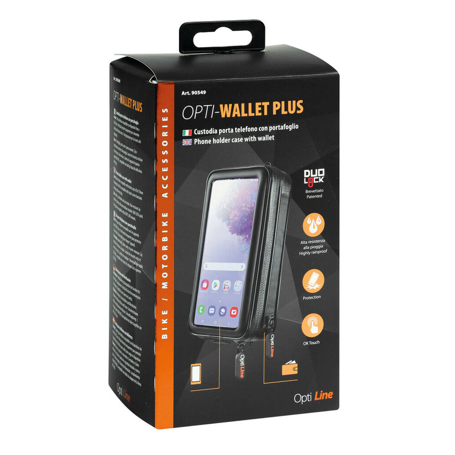 Opti Wallet Plus telefoonhouder met portemonnee