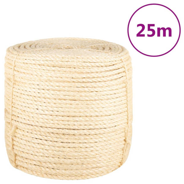 vidaXL Touw 8 mm 25 m 100% sisal