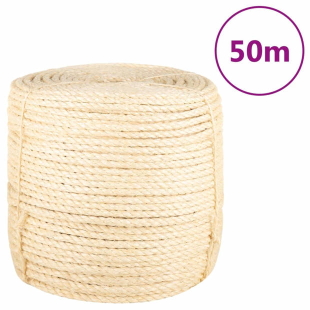 vidaXL Touw 8 mm 50 m 100% sisal