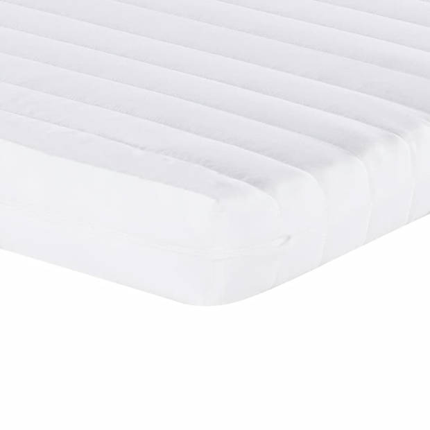 vidaXL Schuimmatras 7 zones hardheid 20 ILD 90x190 cm wit