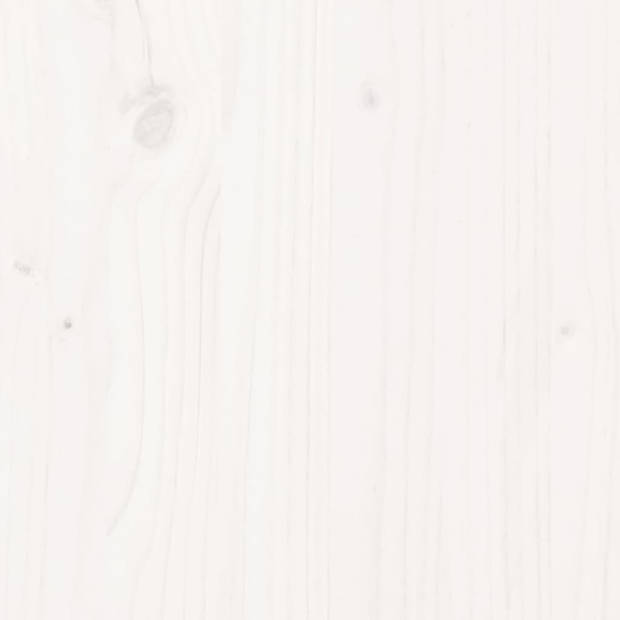 vidaXL Tuinbank 110x38x45 cm massief grenenhout wit