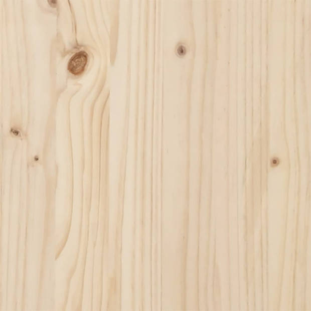 vidaXL Tafelblad rond Ø90x3 cm massief grenenhout