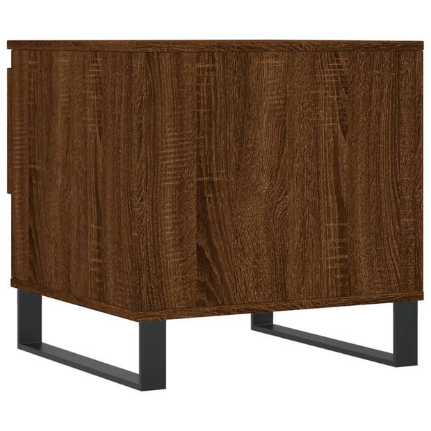 vidaXL Salontafels 2 st 50x46x50 cm bewerkt hout bruin eikenkleur