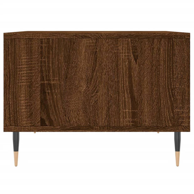 vidaXL Salontafel 60x50x36,5 cm bewerkt hout bruin eikenkleur
