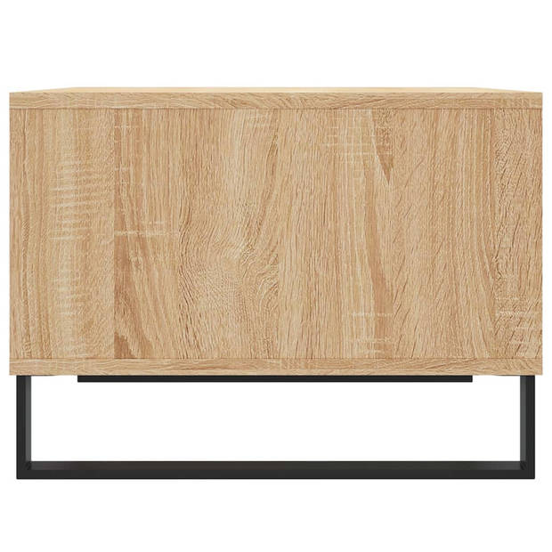vidaXL Salontafel 60x50x36,5 cm bewerkt hout sonoma eikenkleurig