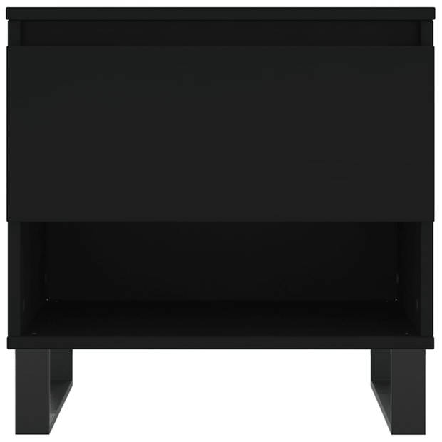 vidaXL Salontafels 2 st 50x46x50 cm bewerkt hout zwart