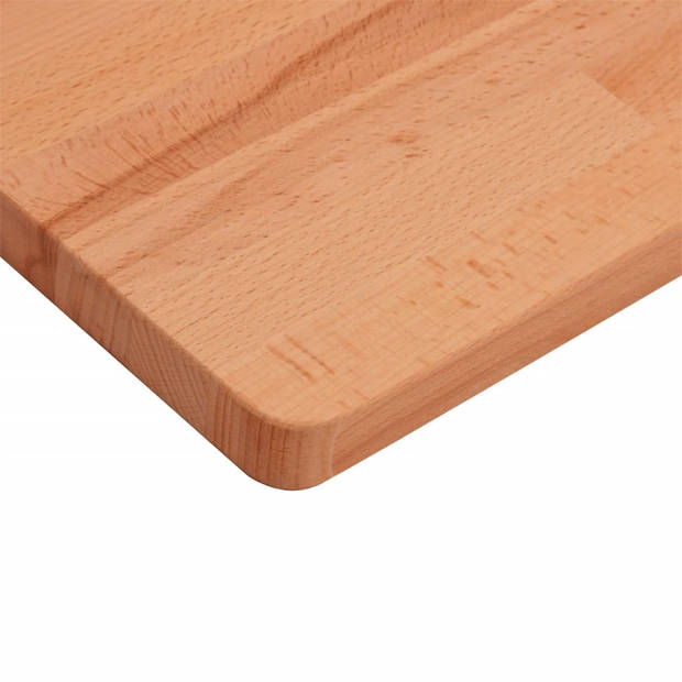 vidaXL Tafelblad rechthoekig 80x40x2,5 cm massief beukenhout